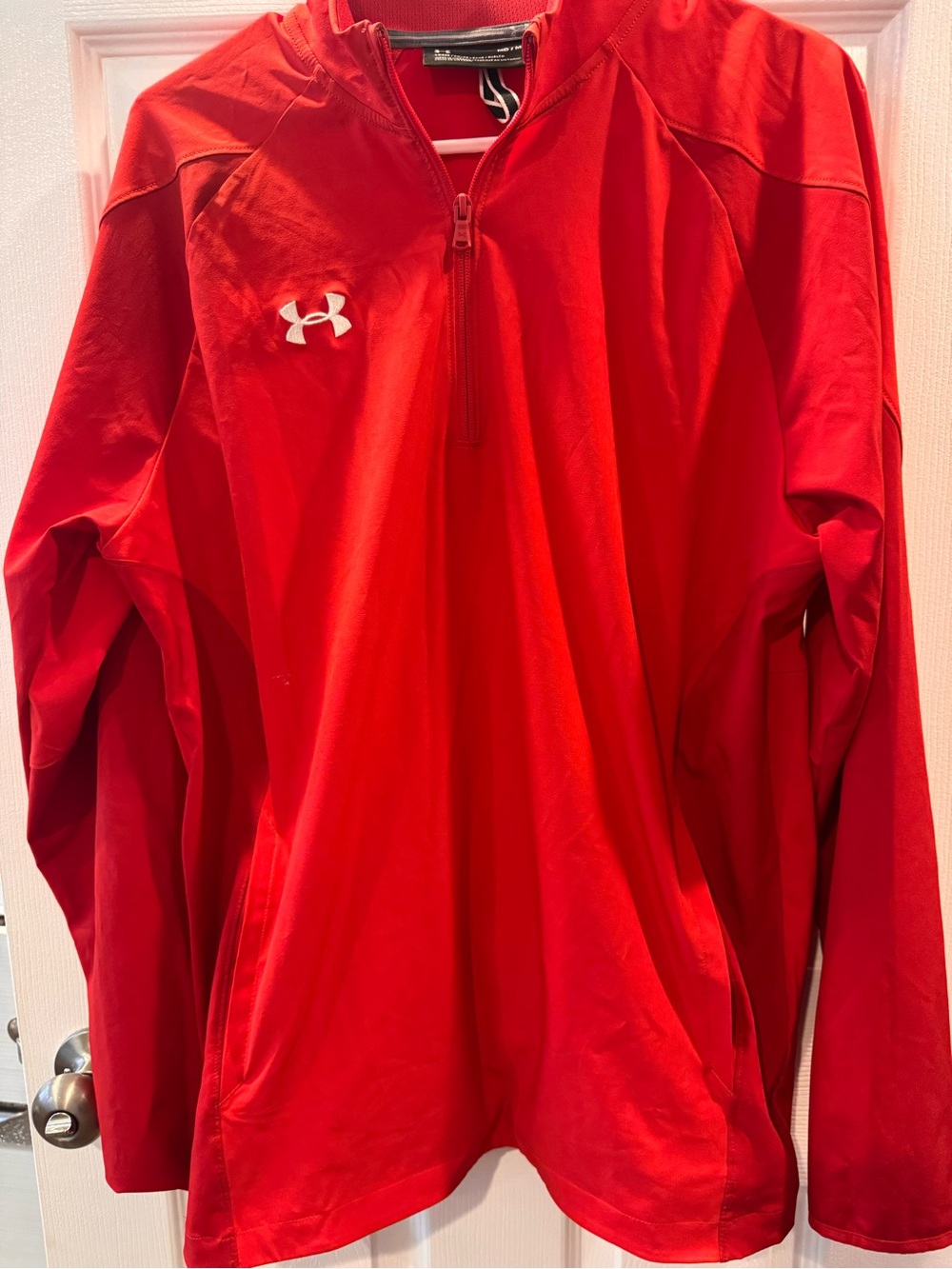 Under Armour Red Quarter Zip Jacket